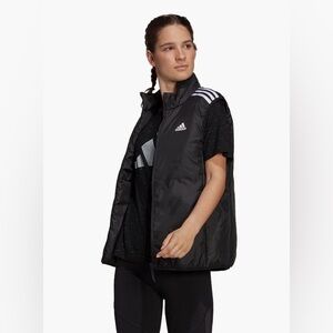 Adidas Women’s Black Puffer Vest – Size XS